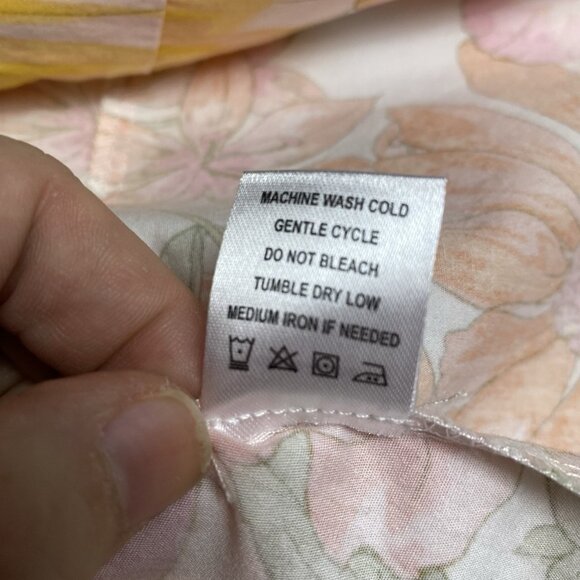 Chloe+Rene Womens Dress 100% Cotton Floral Print Tie Waist Sleeveless Boho Sz L - Picture 9 of 13